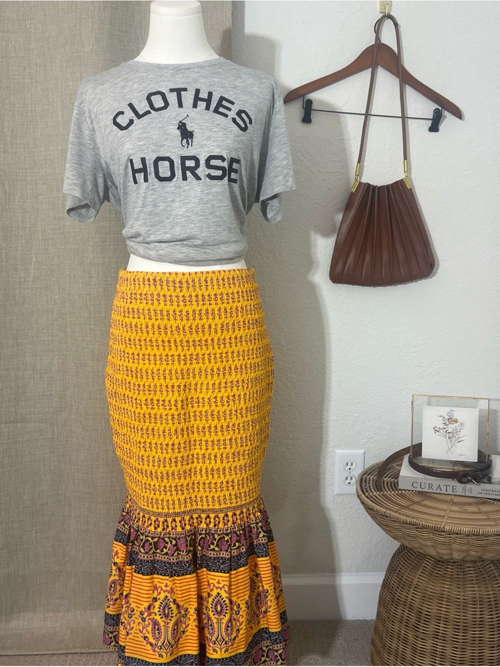 Polo Ralph Lauren Clothes Horse Graphic Gray Short Sleeve Women’s Top Size Large - Picture 7 of 7